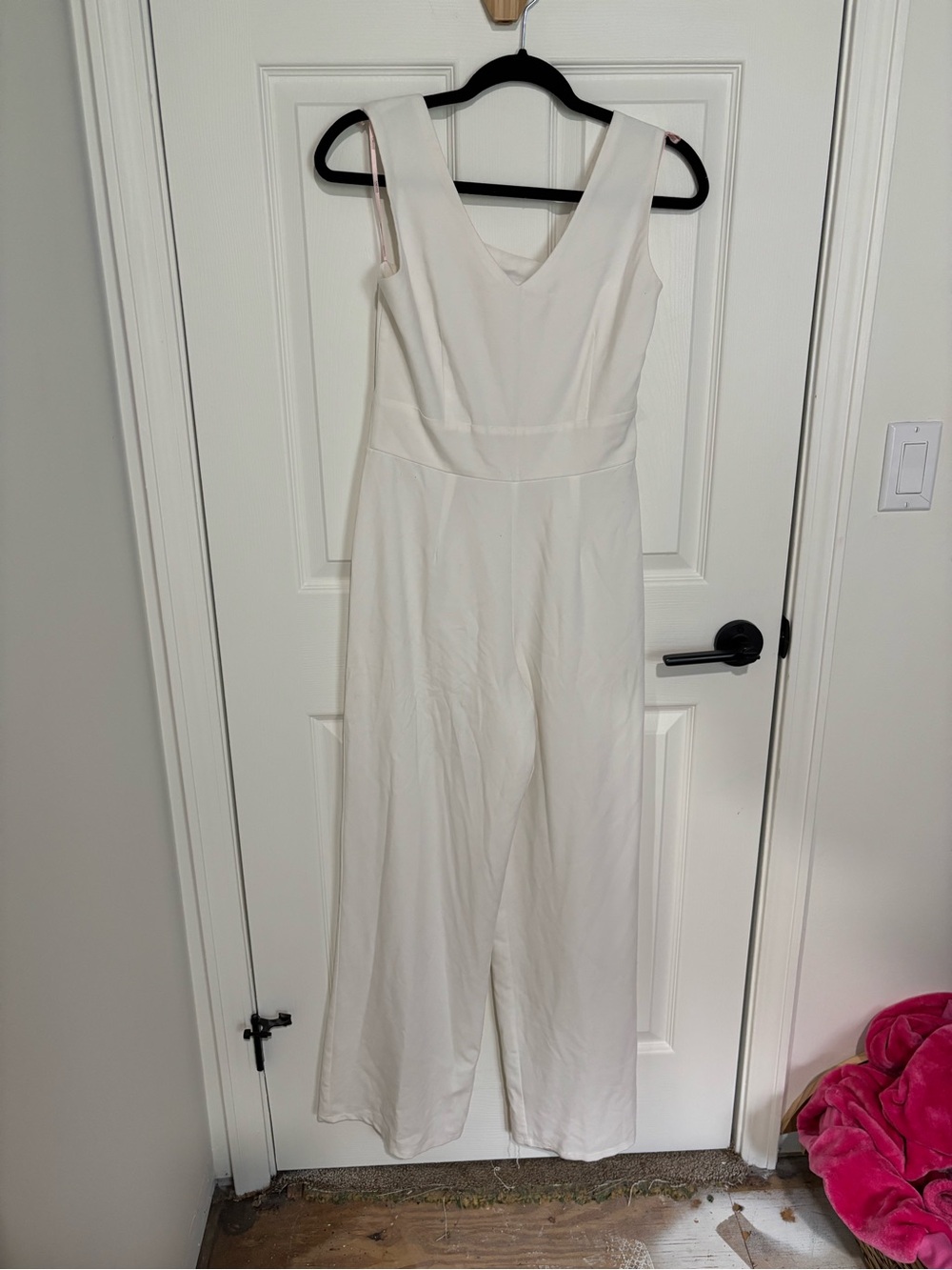 Forever 21 Cream wide-leg Jumpsuit